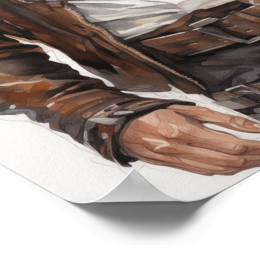 Steampunk Vigilance Fearless Explorers Art Poster (Ecke)