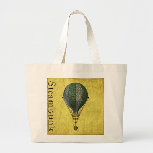 Steampunk Viktorianisch Balloon Jumbo Stoffbeutel (Vorne)
