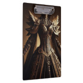 Steampunk Viktorianisch Black and Gold Empress Gow Klemmbrett (Rechts)