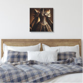 Steampunk Viktorianisch Black and Gold Empress Gow Leinwanddruck (Insitu (Schlafzimmer))