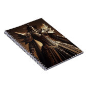 Steampunk Viktorianisch Black and Gold Empress Gow Notizblock (Rechte Seite)