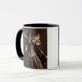 Steampunk Viktorianisch Black and Gold Empress Gow Tasse (Vorderseite Links)