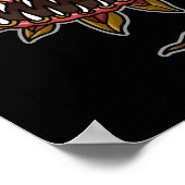 Steampunk Viktorianisch Carnivorys Pflanze Venus F Poster (Ecke)