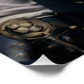 Steampunk Viktorianisch Cosplay Top Hat Gears Poster (Ecke)