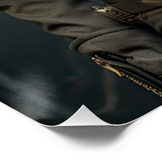 Steampunk Viktorianisch Cosplay Top Hat Gears Poster (Ecke)