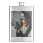 Steampunk Viktorianisch Dragonfly Flachmann (Vorderseite)