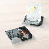 Steampunk Viktorianisch Dragonfly Glasuntersetzer (Schrägansicht)