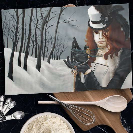 Steampunk Viktorianisch Dragonfly Handtuch