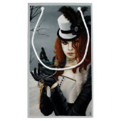 Steampunk Viktorianisch Dragonfly Kleine Geschenktüte (Rückseite)