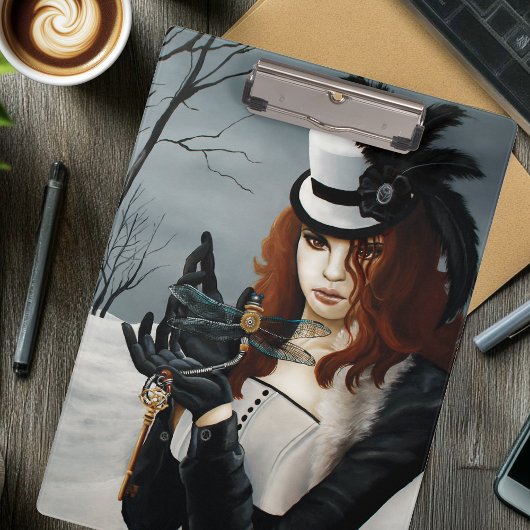 Steampunk Viktorianisch Dragonfly Klemmbrett