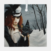 Steampunk Viktorianisch Dragonfly Ornament Aus Glas (Rückseite)