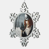 Steampunk Viktorianisch Dragonfly Schneeflocken Zinn-Ornament (Rechts)