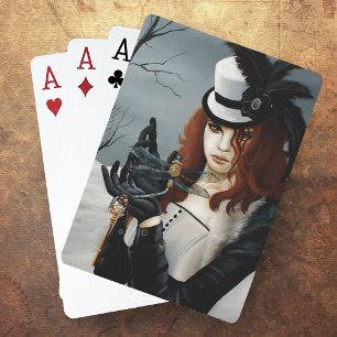 Steampunk Viktorianisch Dragonfly Spielkarten