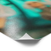 Steampunk Viktorianisch Futuristic Green Dancer Fotodruck (Ecke)