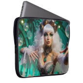 Steampunk Viktorianisch Futuristic Green Dancer Laptopschutzhülle (Vorne Rechts)