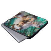 Steampunk Viktorianisch Futuristic Green Dancer Laptopschutzhülle (Vorne Knopf)