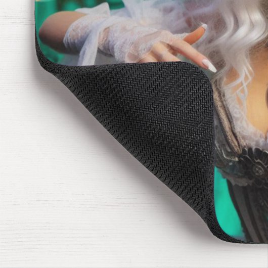 Steampunk Viktorianisch Futuristic Green Dancer Mousepad (Ecke)