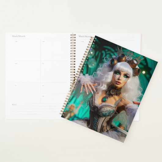 Steampunk Viktorianisch Futuristic Green Dancer Planer (Anzeige)