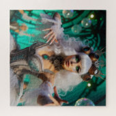 Steampunk Viktorianisch Futuristic Green Dancer Puzzle (Horizontal)