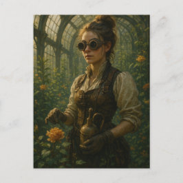 Steampunk Viktorianisch Gardener Art Postkarte