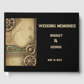 Steampunk Viktorianisch Gearwork Wedding Gästebuch (Vorderseite)