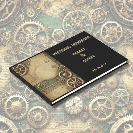 Steampunk Viktorianisch Gearwork Wedding Gästebuch
