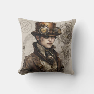 Steampunk Viktorianisch Gentleman Artwork Kissen