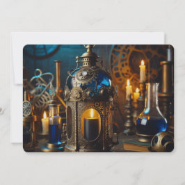 Steampunk Viktorianisch Gothic Scientists Labrador Feiertagskarte