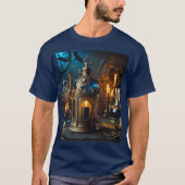 Steampunk Viktorianisch Gothic Scientists Labrador T-Shirt (Vorderseite)