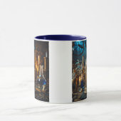 Steampunk Viktorianisch Gothic Scientists Labrador Tasse (Zentrum)