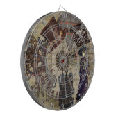 Steampunk Viktorianisch Industrial Dystopian Vinta Dartscheibe (Vorderseite Links)
