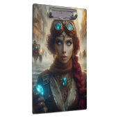 Steampunk Viktorianisch Industrial Lady Adventures Klemmbrett (Rechts)