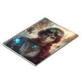 Steampunk Viktorianisch Industrial Lady Adventures Notizblock (Linke Seite)