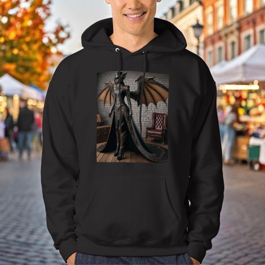 Steampunk Viktorianisch Industrial Lady Dragon Rid Hoodie