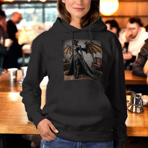 Steampunk Viktorianisch Industrial Lady Dragon Rid Hoodie