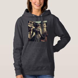 Steampunk Viktorianisch Industrial Lady Dragon Rid Hoodie