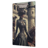 Steampunk Viktorianisch Industrial Lady Dragon Rid Klemmbrett (Links)