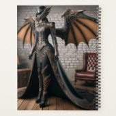 Steampunk Viktorianisch Industrial Lady Dragon Rid Planer (Rückseite)