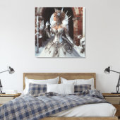 Steampunk Viktorianisch Industrial Winter Ice Quee Leinwanddruck (Insitu (Schlafzimmer))