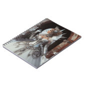 Steampunk Viktorianisch Industrial Winter Ice Quee Notizblock (Linke Seite)