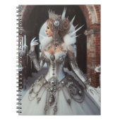 Steampunk Viktorianisch Industrial Winter Ice Quee Notizblock (Vorderseite)