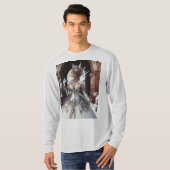 Steampunk Viktorianisch Industrial Winter Ice Quee T-Shirt (Vorne ganz)