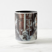 Steampunk Viktorianisch Industrial Winter Ice Quee Tasse (Zentrum)
