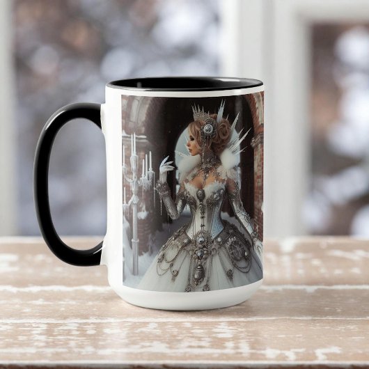 Steampunk Viktorianisch Industrial Winter Ice Quee Tasse