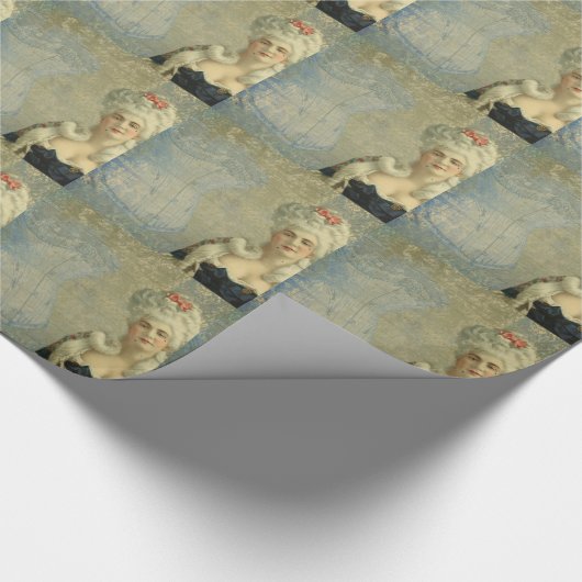 Steampunk Viktorianisch Lady Corset Wrapping Paper Geschenkpapier (Ecke)