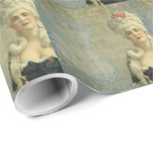 Steampunk Viktorianisch Lady Corset Wrapping Paper Geschenkpapier (Rolleneckpunkt)