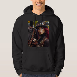 Steampunk Viktorianisch Lady Dark Rider Hoodie