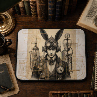 Steampunk-viktorianisch Mechanisch Laptopschutzhülle