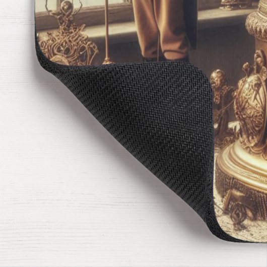 Steampunk Viktorianisch Music Snow Globe Performer Mousepad (Ecke)