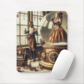 Steampunk Viktorianisch Music Snow Globe Performer Mousepad (Mit Mouse)
